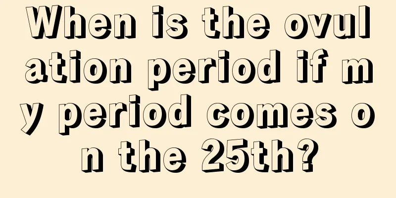 When is the ovulation period if my period comes on the 25th?