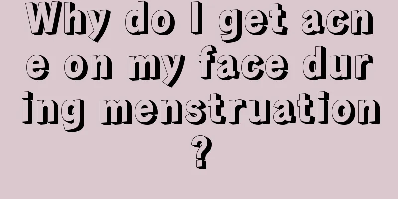 Why do I get acne on my face during menstruation?