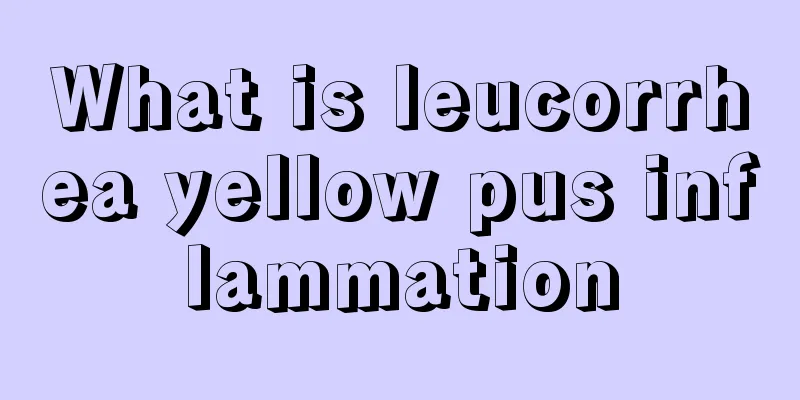 What is leucorrhea yellow pus inflammation