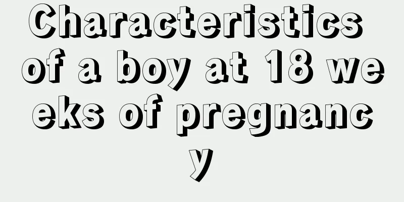 Characteristics of a boy at 18 weeks of pregnancy