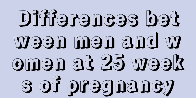 Differences between men and women at 25 weeks of pregnancy