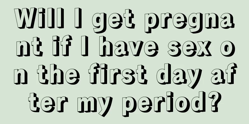 Will I get pregnant if I have sex on the first day after my period?