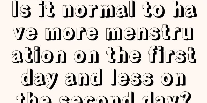 Is it normal to have more menstruation on the first day and less on the second day?