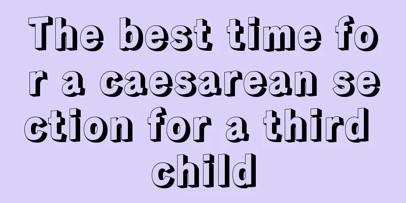 The best time for a caesarean section for a third child