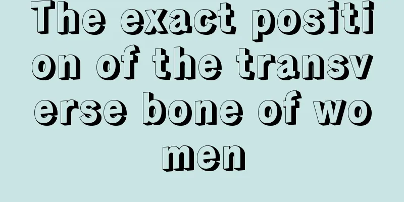 The exact position of the transverse bone of women