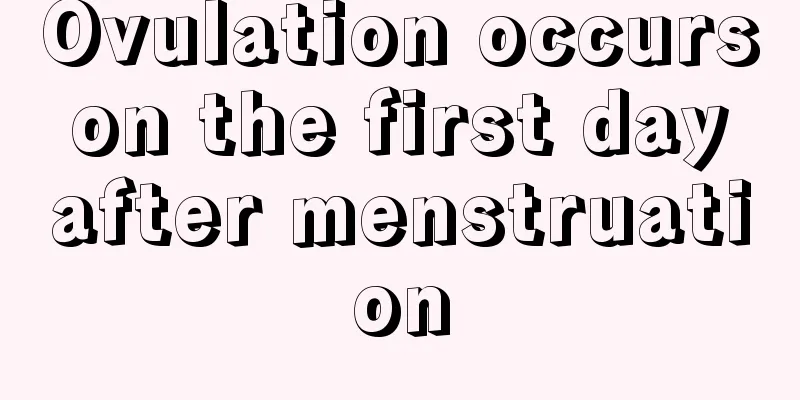 Ovulation occurs on the first day after menstruation