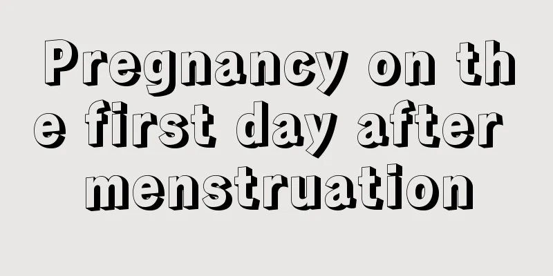 Pregnancy on the first day after menstruation