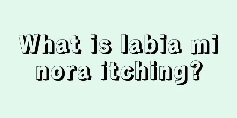 What is labia minora itching?