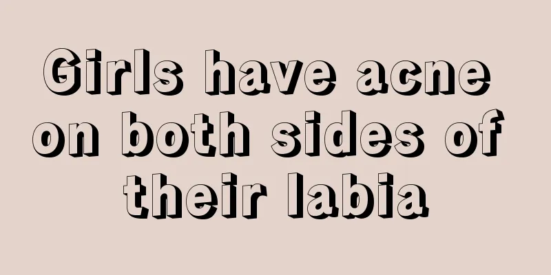 Girls have acne on both sides of their labia