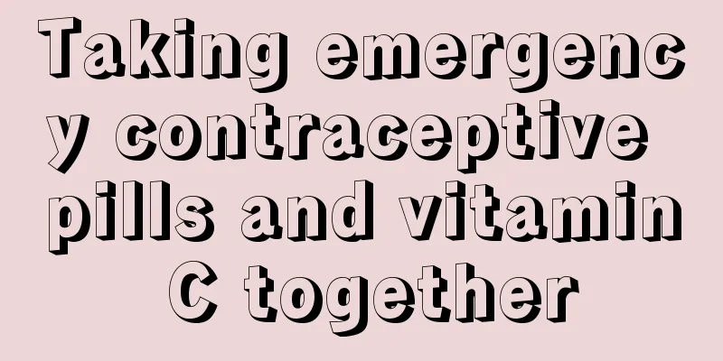 Taking emergency contraceptive pills and vitamin C together