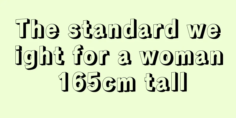 The standard weight for a woman 165cm tall