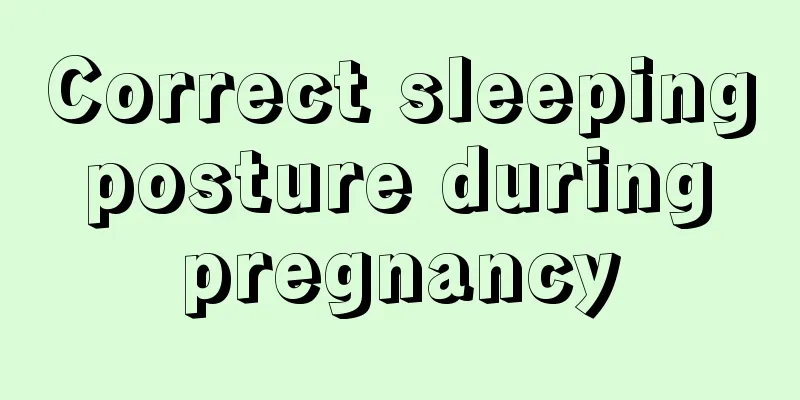 Correct sleeping posture during pregnancy