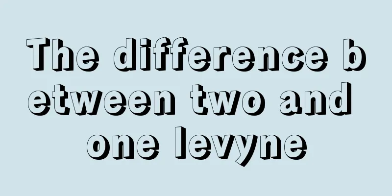 The difference between two and one levyne