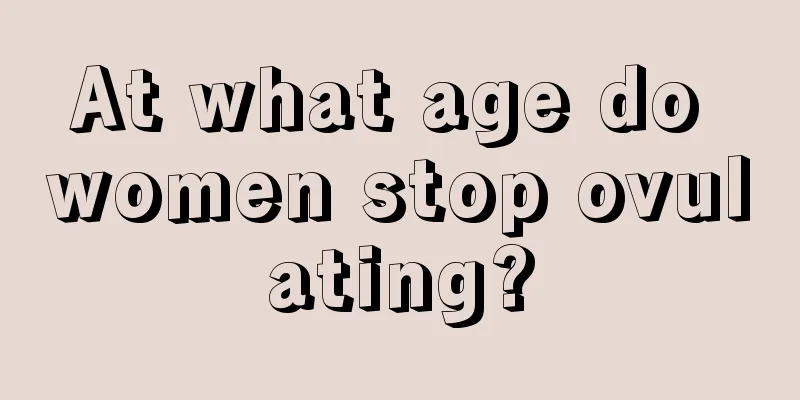 At what age do women stop ovulating?