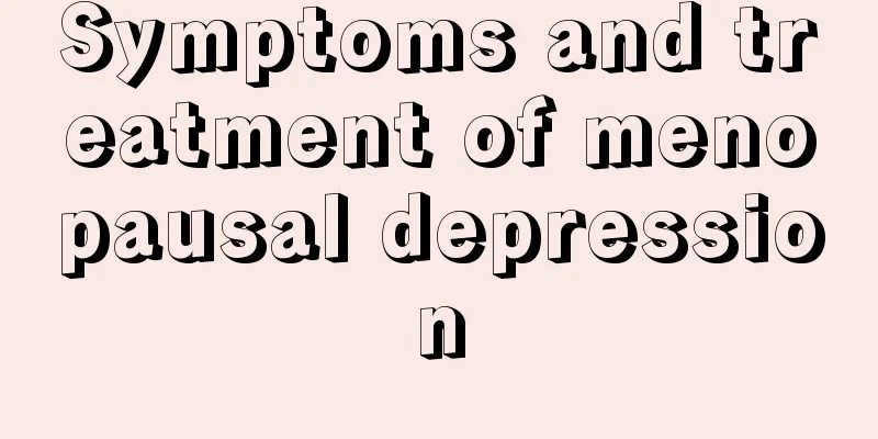 Symptoms and treatment of menopausal depression