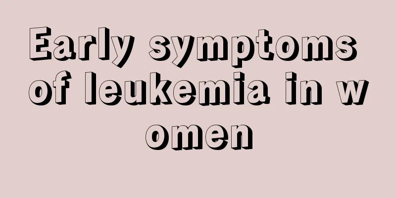 Early symptoms of leukemia in women