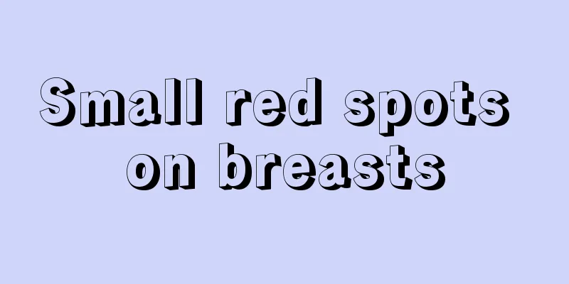 Small red spots on breasts