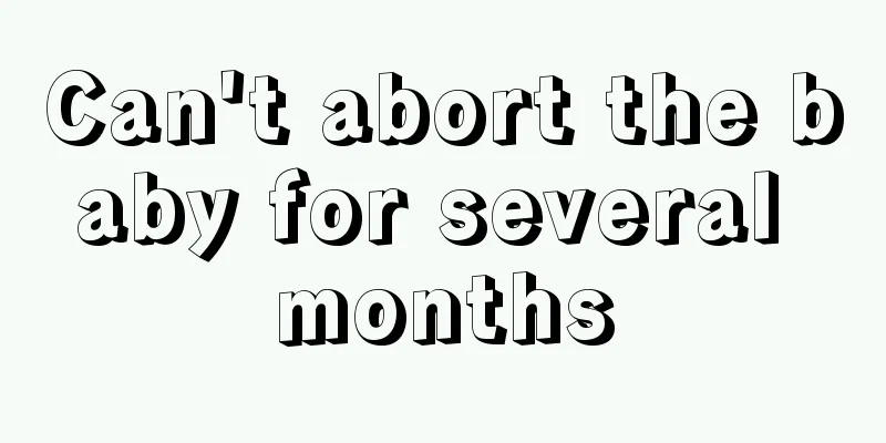 Can't abort the baby for several months