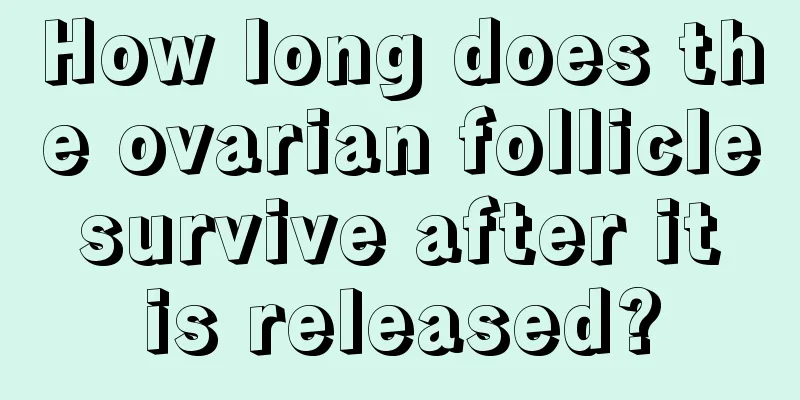 How long does the ovarian follicle survive after it is released?