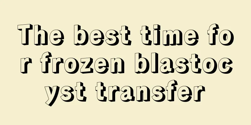 The best time for frozen blastocyst transfer