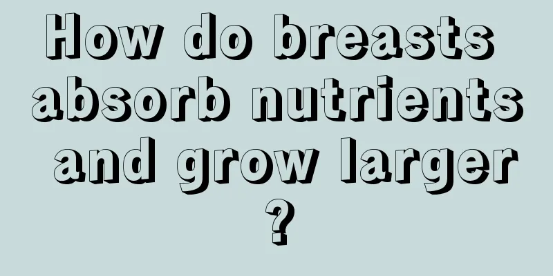 How do breasts absorb nutrients and grow larger?