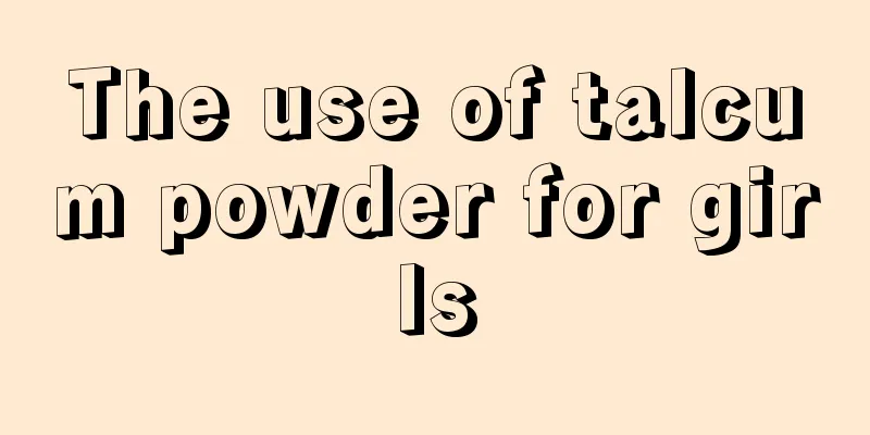 The use of talcum powder for girls