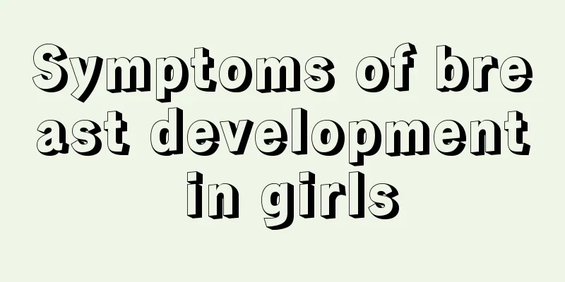 Symptoms of breast development in girls