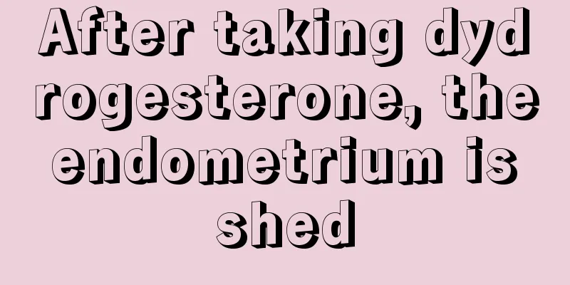 After taking dydrogesterone, the endometrium is shed