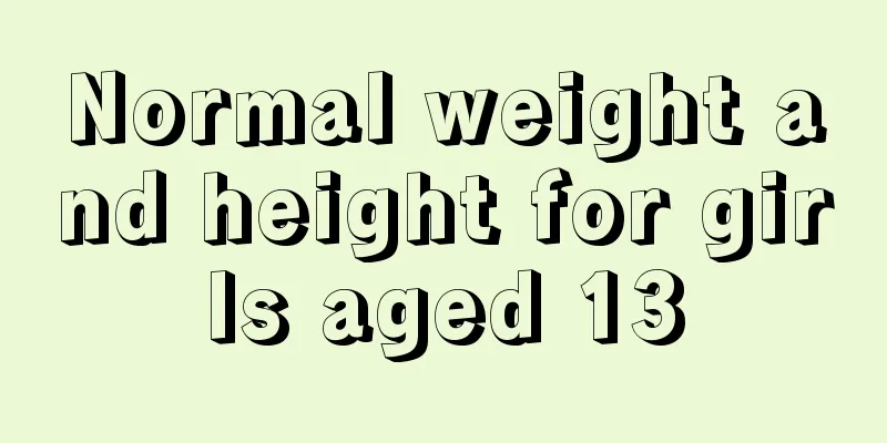 Normal weight and height for girls aged 13