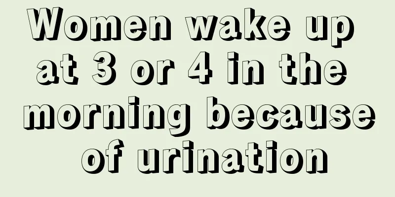 Women wake up at 3 or 4 in the morning because of urination