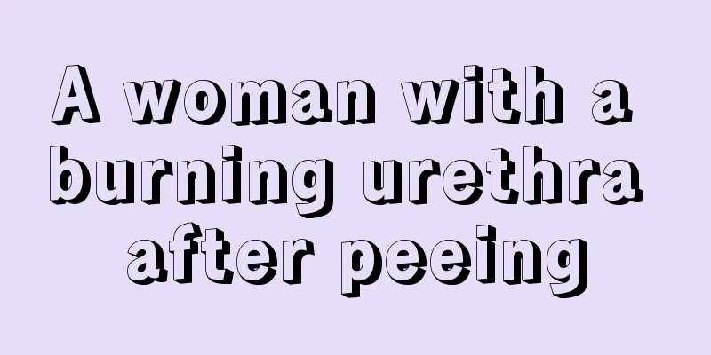 A woman with a burning urethra after peeing