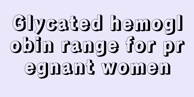 Glycated hemoglobin range for pregnant women