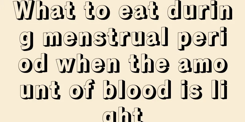 What to eat during menstrual period when the amount of blood is light