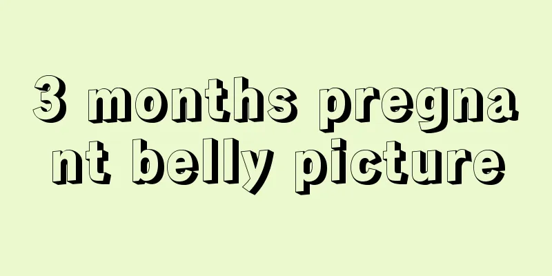 3 months pregnant belly picture