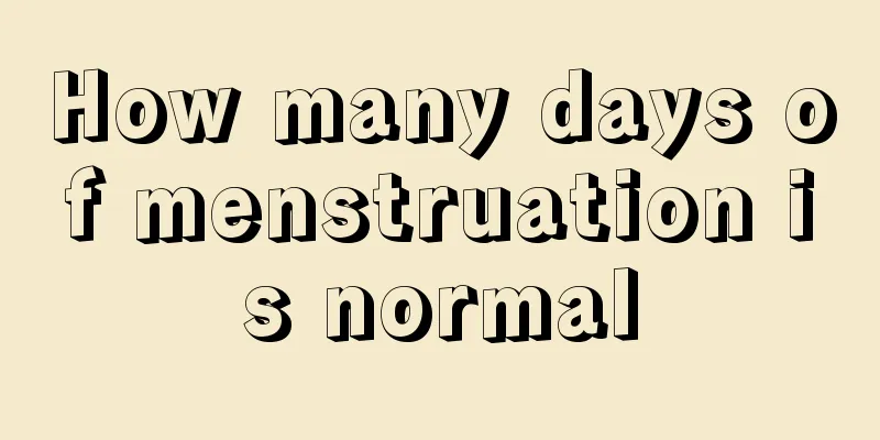 How many days of menstruation is normal