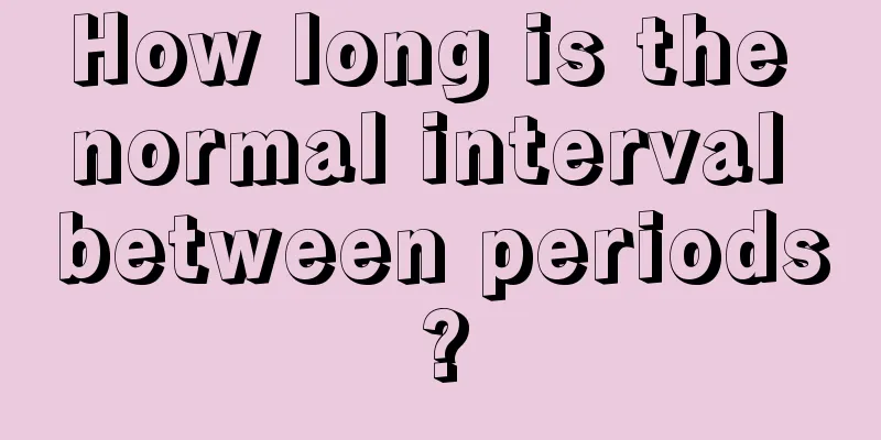 How long is the normal interval between periods?