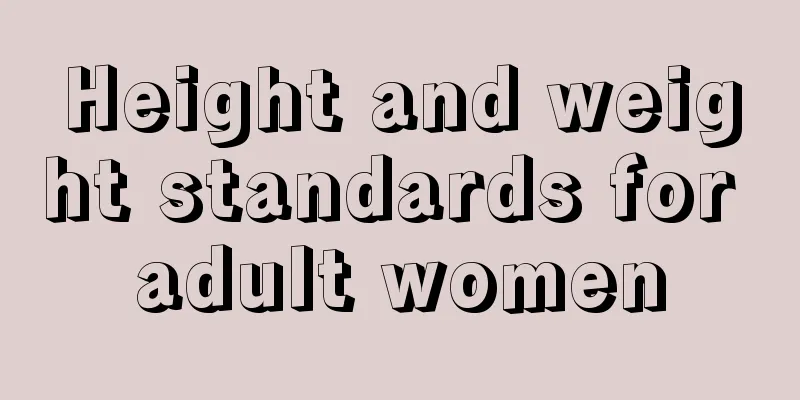 Height and weight standards for adult women