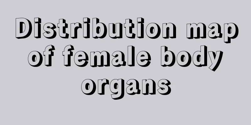 Distribution map of female body organs