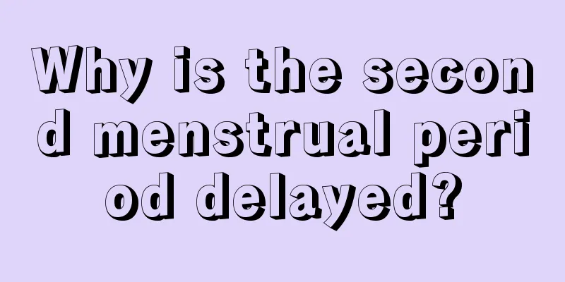 Why is the second menstrual period delayed?