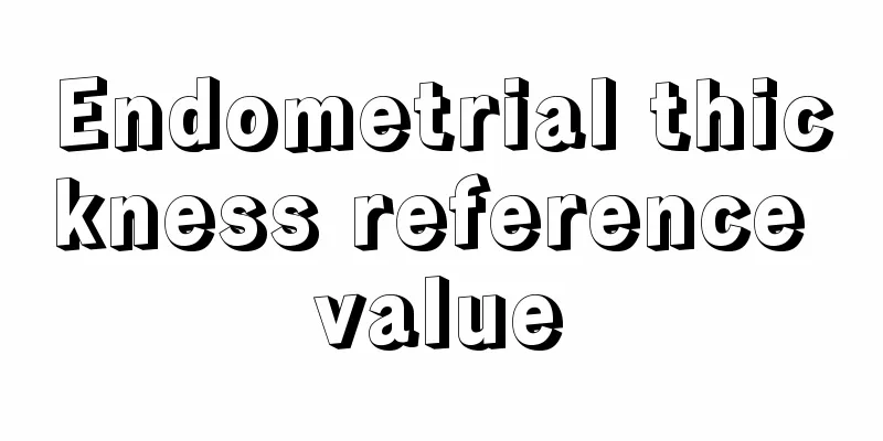 Endometrial thickness reference value