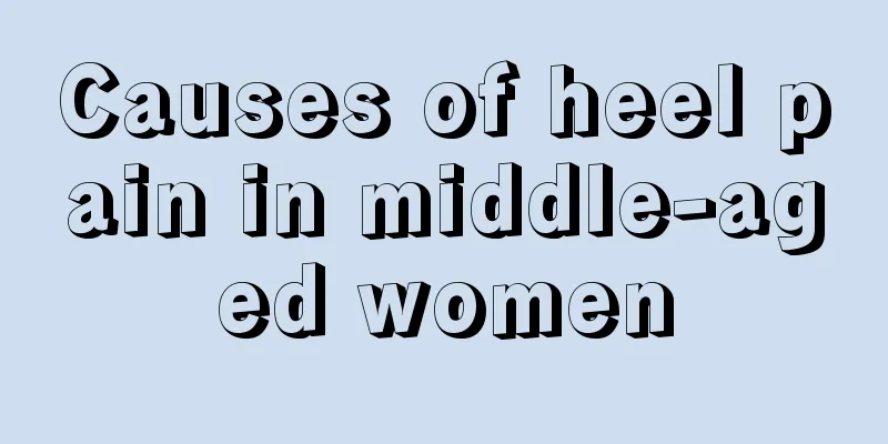 Causes of heel pain in middle-aged women