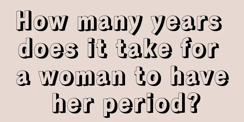 How many years does it take for a woman to have her period?