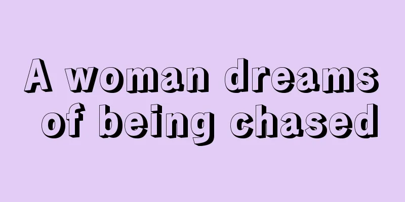 A woman dreams of being chased