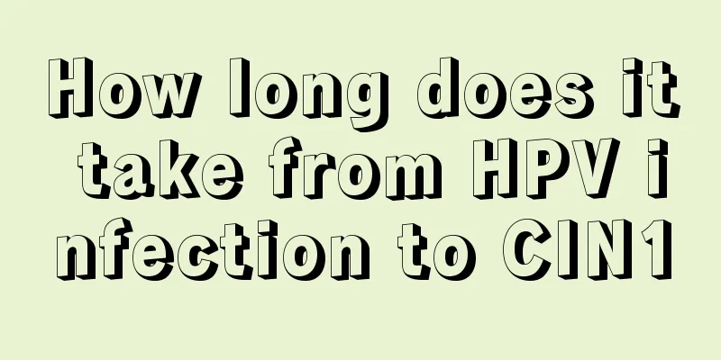 How long does it take from HPV infection to CIN1