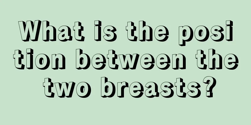 What is the position between the two breasts?