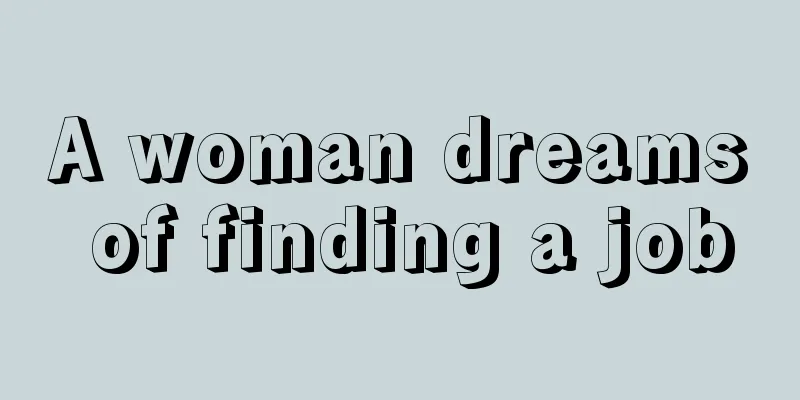 A woman dreams of finding a job