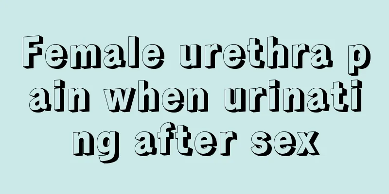 Female urethra pain when urinating after sex