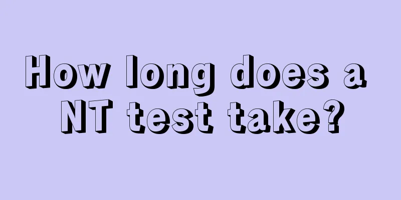 How long does a NT test take?