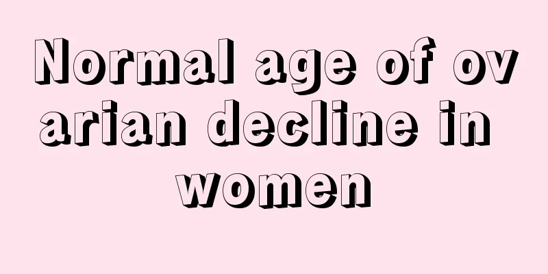 Normal age of ovarian decline in women