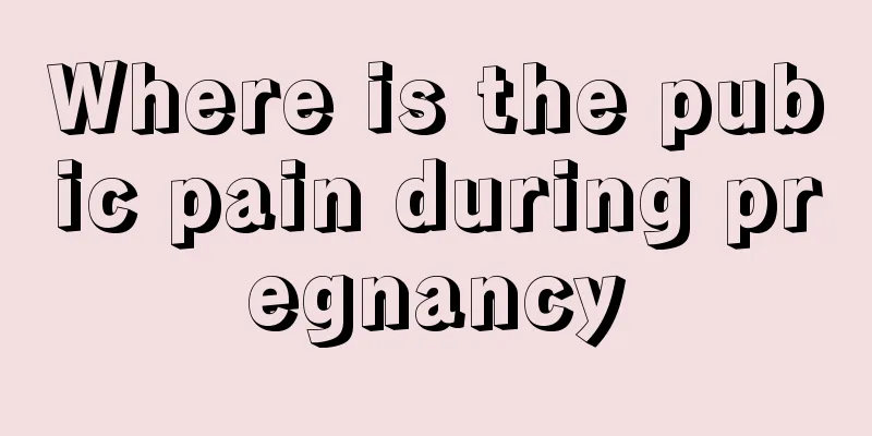 Where is the pubic pain during pregnancy